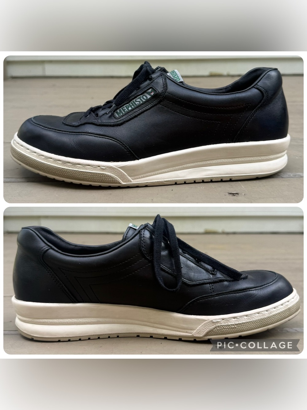 Mephisto Match sneakers in black leather size 10.5 - Picture 11 of 15